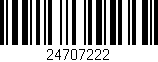 Código de barras (EAN, GTIN, SKU, ISBN): '24707222'