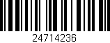 Código de barras (EAN, GTIN, SKU, ISBN): '24714236'