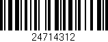 Código de barras (EAN, GTIN, SKU, ISBN): '24714312'