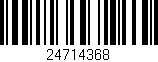 Código de barras (EAN, GTIN, SKU, ISBN): '24714368'