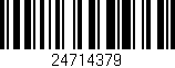 Código de barras (EAN, GTIN, SKU, ISBN): '24714379'