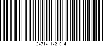 Código de barras (EAN, GTIN, SKU, ISBN): '24714_142_0_4'