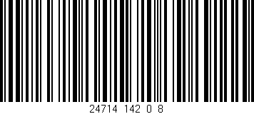 Código de barras (EAN, GTIN, SKU, ISBN): '24714_142_0_8'