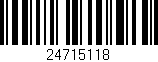 Código de barras (EAN, GTIN, SKU, ISBN): '24715118'