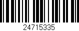 Código de barras (EAN, GTIN, SKU, ISBN): '24715335'