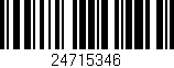 Código de barras (EAN, GTIN, SKU, ISBN): '24715346'
