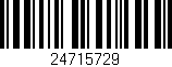 Código de barras (EAN, GTIN, SKU, ISBN): '24715729'