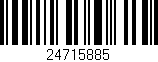 Código de barras (EAN, GTIN, SKU, ISBN): '24715885'