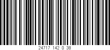 Código de barras (EAN, GTIN, SKU, ISBN): '24717_142_0_38'