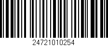 Código de barras (EAN, GTIN, SKU, ISBN): '24721010254'