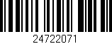Código de barras (EAN, GTIN, SKU, ISBN): '24722071'