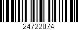 Código de barras (EAN, GTIN, SKU, ISBN): '24722074'