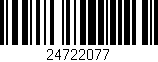 Código de barras (EAN, GTIN, SKU, ISBN): '24722077'