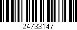 Código de barras (EAN, GTIN, SKU, ISBN): '24733147'