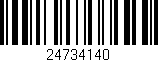 Código de barras (EAN, GTIN, SKU, ISBN): '24734140'