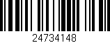 Código de barras (EAN, GTIN, SKU, ISBN): '24734148'
