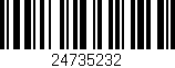 Código de barras (EAN, GTIN, SKU, ISBN): '24735232'