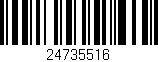 Código de barras (EAN, GTIN, SKU, ISBN): '24735516'