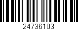 Código de barras (EAN, GTIN, SKU, ISBN): '24736103'
