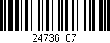 Código de barras (EAN, GTIN, SKU, ISBN): '24736107'