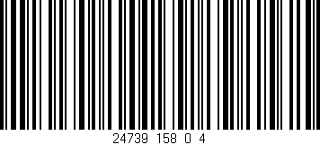 Código de barras (EAN, GTIN, SKU, ISBN): '24739_158_0_4'
