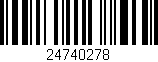 Código de barras (EAN, GTIN, SKU, ISBN): '24740278'