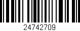 Código de barras (EAN, GTIN, SKU, ISBN): '24742709'