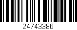 Código de barras (EAN, GTIN, SKU, ISBN): '24743386'