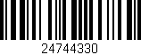 Código de barras (EAN, GTIN, SKU, ISBN): '24744330'