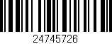 Código de barras (EAN, GTIN, SKU, ISBN): '24745726'