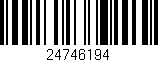 Código de barras (EAN, GTIN, SKU, ISBN): '24746194'