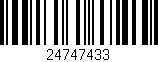 Código de barras (EAN, GTIN, SKU, ISBN): '24747433'