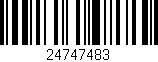 Código de barras (EAN, GTIN, SKU, ISBN): '24747483'