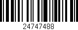 Código de barras (EAN, GTIN, SKU, ISBN): '24747488'