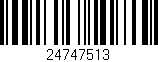 Código de barras (EAN, GTIN, SKU, ISBN): '24747513'