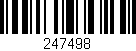Código de barras (EAN, GTIN, SKU, ISBN): '247498'