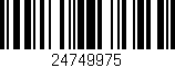 Código de barras (EAN, GTIN, SKU, ISBN): '24749975'