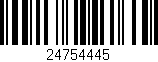 Código de barras (EAN, GTIN, SKU, ISBN): '24754445'