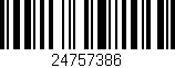 Código de barras (EAN, GTIN, SKU, ISBN): '24757386'