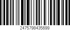 Código de barras (EAN, GTIN, SKU, ISBN): '2475798435699'