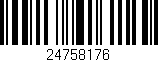 Código de barras (EAN, GTIN, SKU, ISBN): '24758176'