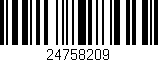 Código de barras (EAN, GTIN, SKU, ISBN): '24758209'