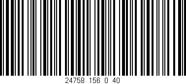 Código de barras (EAN, GTIN, SKU, ISBN): '24758_156_0_40'