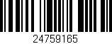 Código de barras (EAN, GTIN, SKU, ISBN): '24759165'