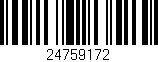 Código de barras (EAN, GTIN, SKU, ISBN): '24759172'