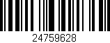 Código de barras (EAN, GTIN, SKU, ISBN): '24759628'