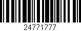 Código de barras (EAN, GTIN, SKU, ISBN): '24771777'