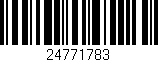 Código de barras (EAN, GTIN, SKU, ISBN): '24771783'