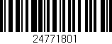 Código de barras (EAN, GTIN, SKU, ISBN): '24771801'