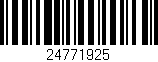 Código de barras (EAN, GTIN, SKU, ISBN): '24771925'